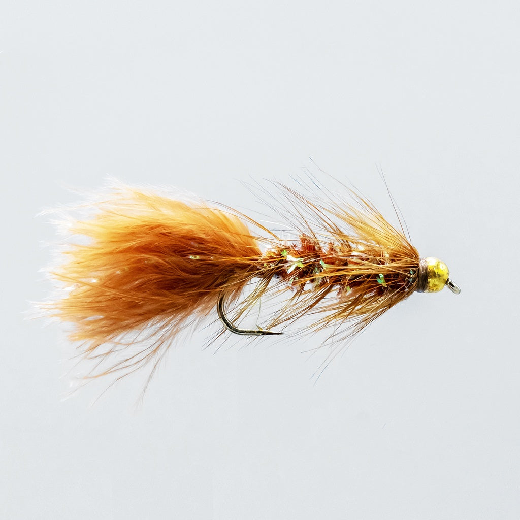Bead Head Crystal Woolly Bugger Brown