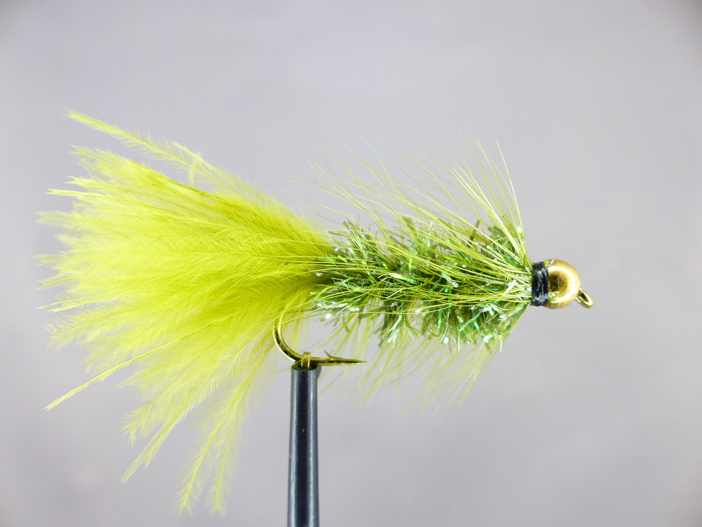 Bead Head Crystal Woolly Bugger Olive